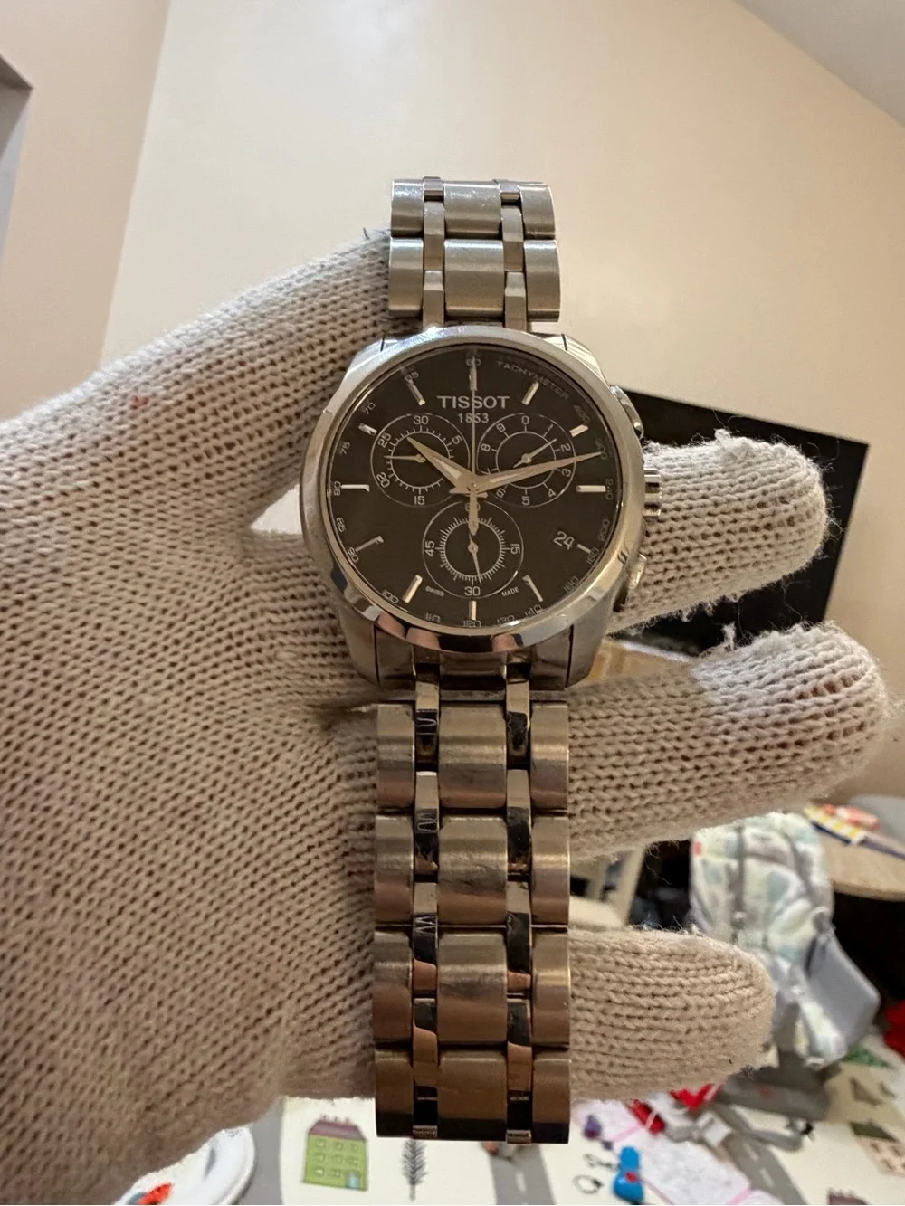 Tissot Couturier Chronograph T035617 A Men's Quartz Watch - Stainless Steel